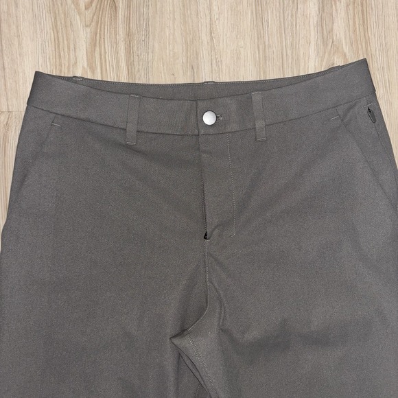 Lululemon Commission Pant Slim Fit Warpstreme Men 31 Dark Olive Green Casuals - Picture 2 of 10